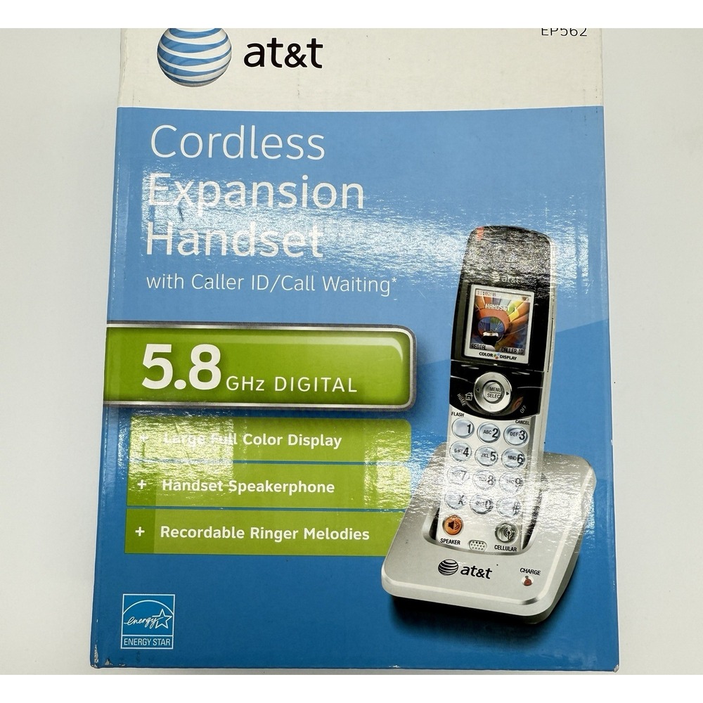 at&t Cordless Expansion Handset Speakerphone 5.8GHz Digital for EP 5632-EP562
